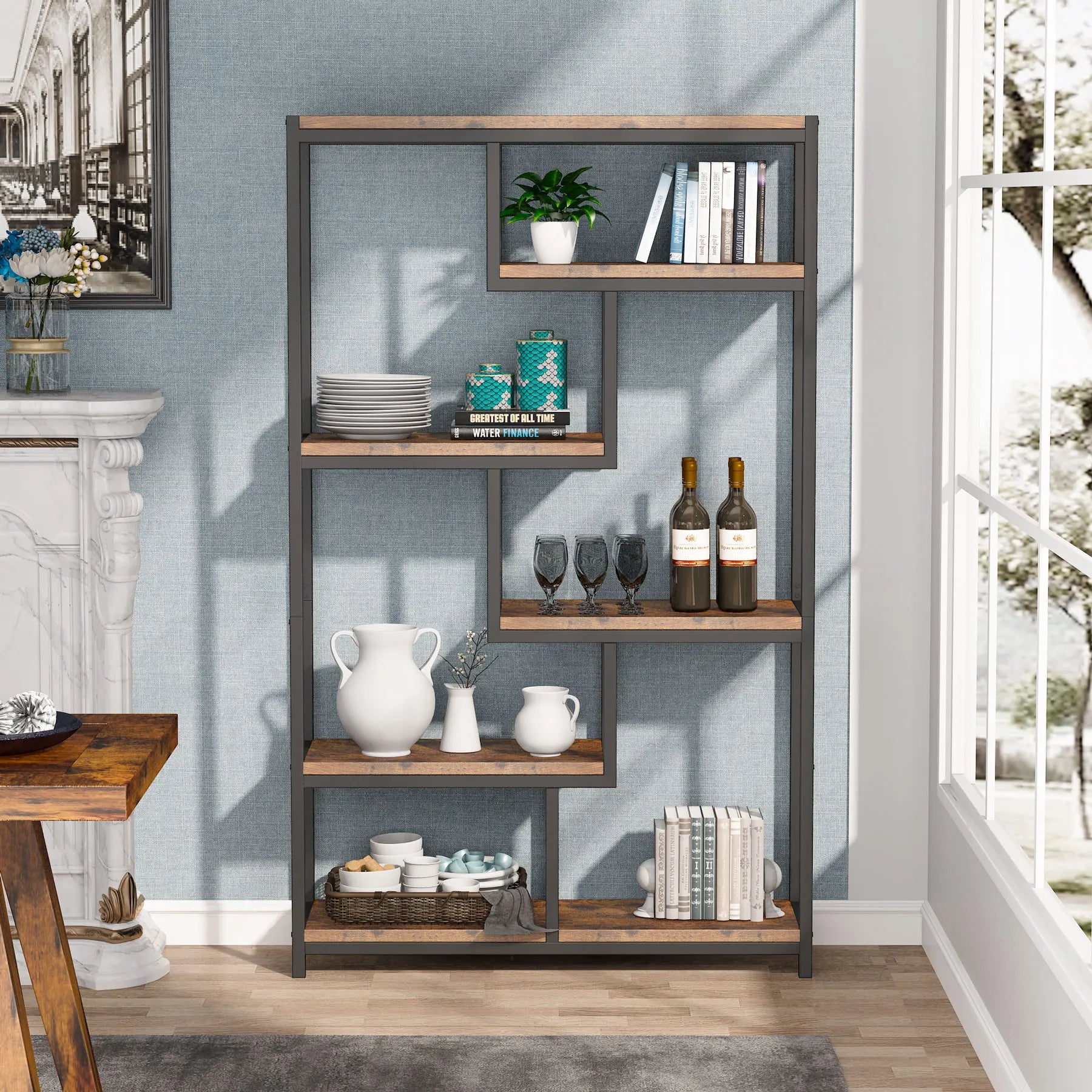 RUSTIC Boekenkast  - 5 Laags